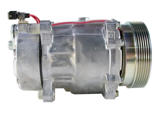 Compressor Series: SD7V16 Compressor Mount Type: SDV Swing Ear 4 Left Side Port Angle: H Porting Style: O-Ring Rotor diameter (mm): 119 Rotor Groove: PV7 Coil Volt: 12V Refrigerant: R134A