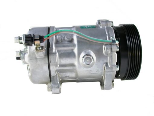 Compressor Series: SD7V16 Compressor Mount Type: SDV Swing Ear 4 Left Side Port Angle: H Porting Style: Rotor diameter (mm): 119 Rotor Groove: PV6 Coil Volt: 12V Refrigerant: R134A