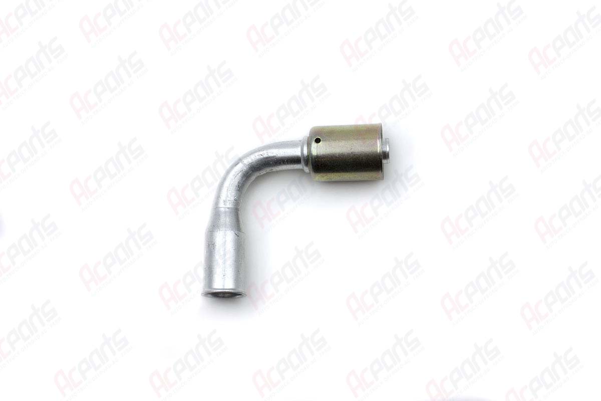 AC Fitting Aluminum Beadlock 90 Degree Female Springlock (FSL) #10 1/2  Hose BL4123 (1311137) - AC Parts for Auto, Truck, Off-road, AG, & Farm